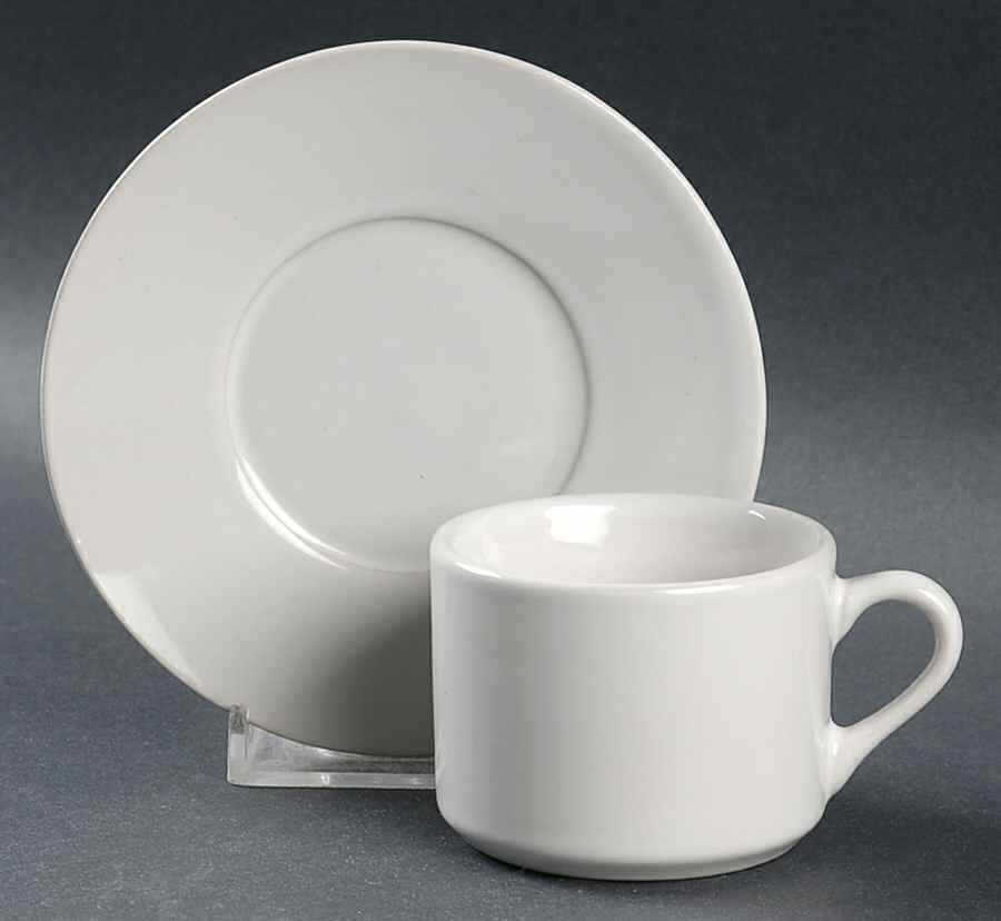 5434 Flat Demitasse Cup & Saucer Set by American Atelier-1