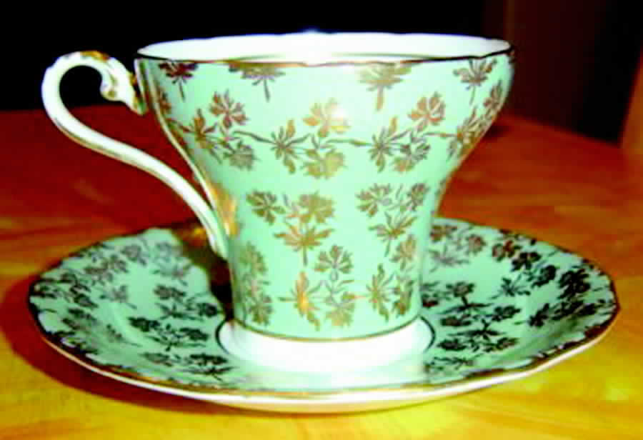 C2457 Flat Cup & Saucer Set by John  Aynsley & Sons-1