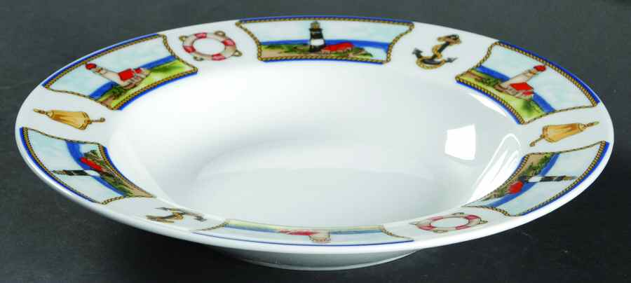 Anchor's Away Soup/Cereal Bowl by American Atelier-1