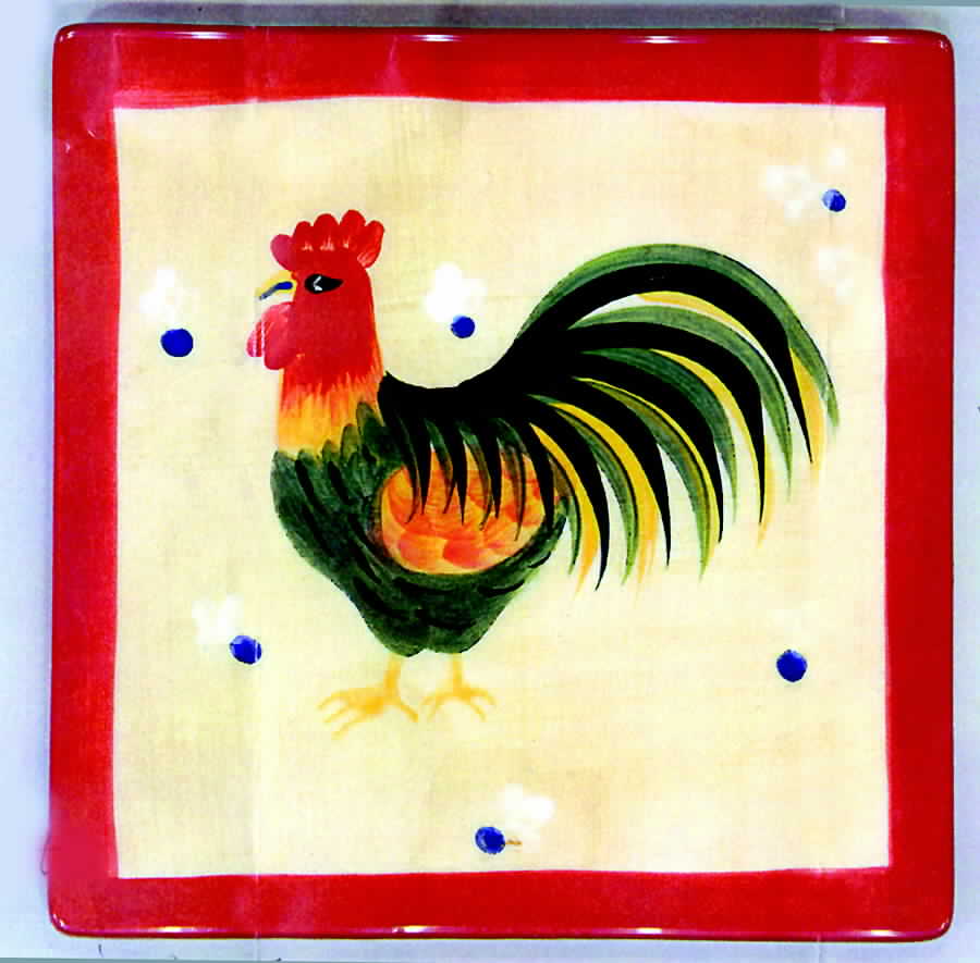 Ameraucana Red Trivet by 222 Fifth (PTS)-1