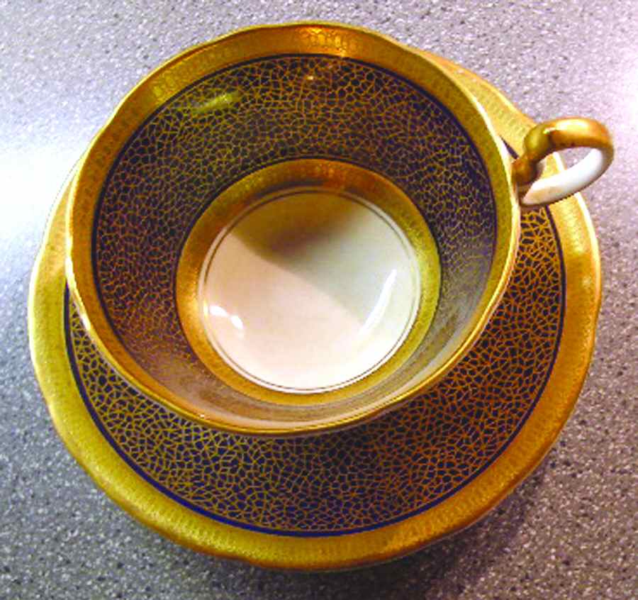 7329 Footed Cup & Saucer Set by John  Aynsley & Sons-1