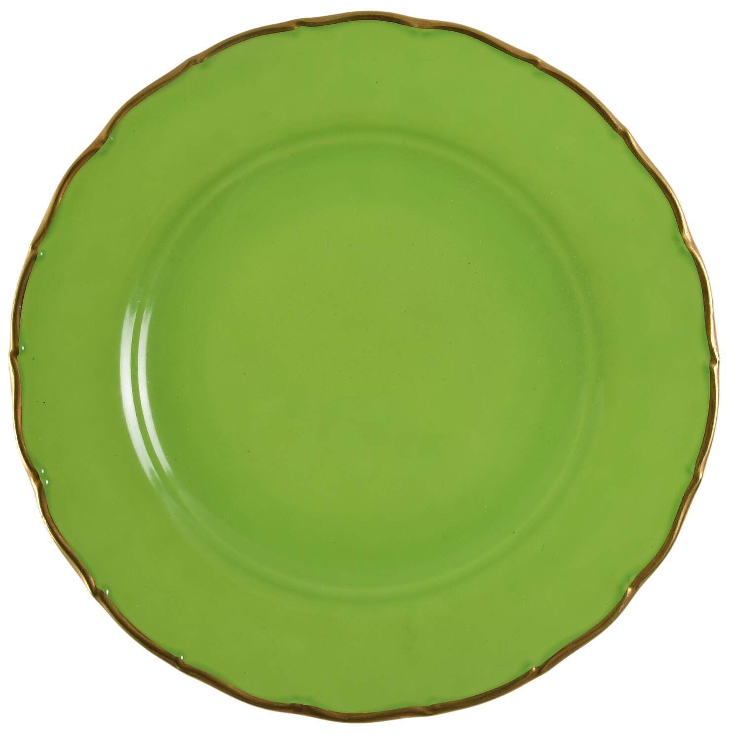 Colours Bright Green Dinner Plate by Anna Weatherley-1