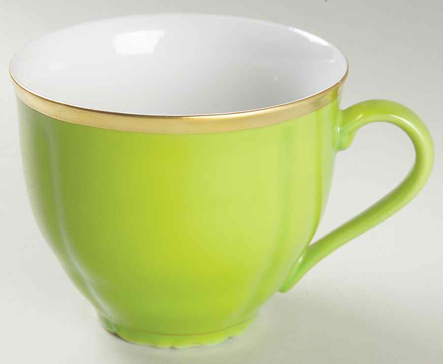 Colours Bright Green Flat Cup by Anna Weatherley-1