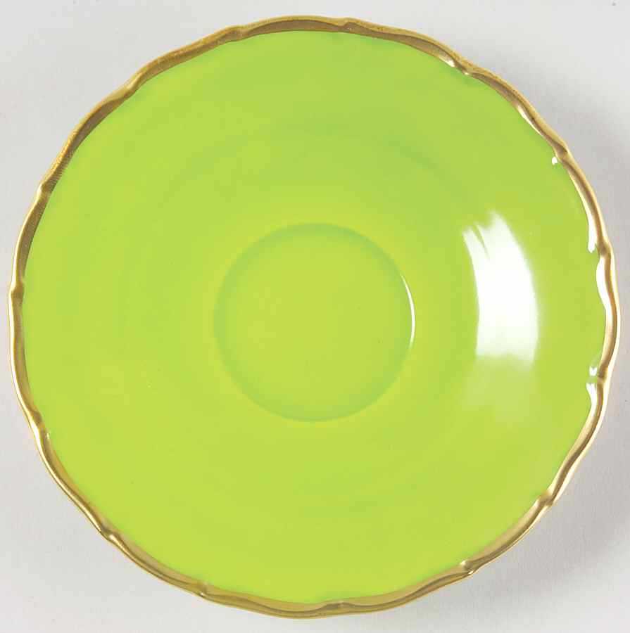 Colours Bright Green Saucer by Anna Weatherley-1