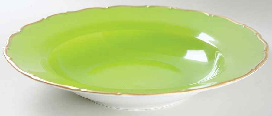 Colours Bright Green Rim Soup Bowl by Anna Weatherley-1