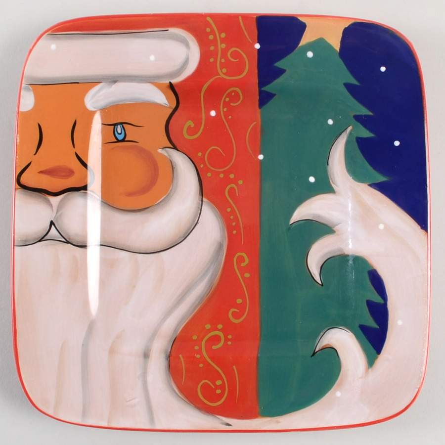St. Nicholas Square Dessert Plate by Artimino-1
