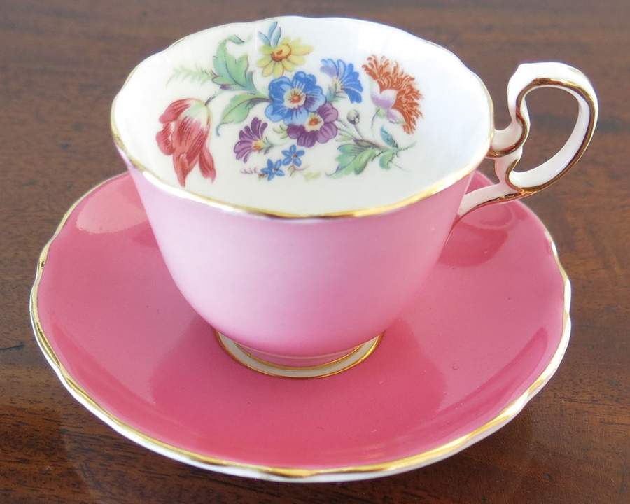 AYN138 Footed Cup & Saucer Set by John  Aynsley & Sons-1