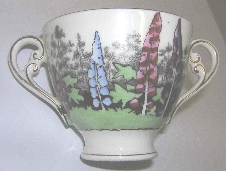 Alton (White Edge) Footed Bouillon Cup by Adderley-1