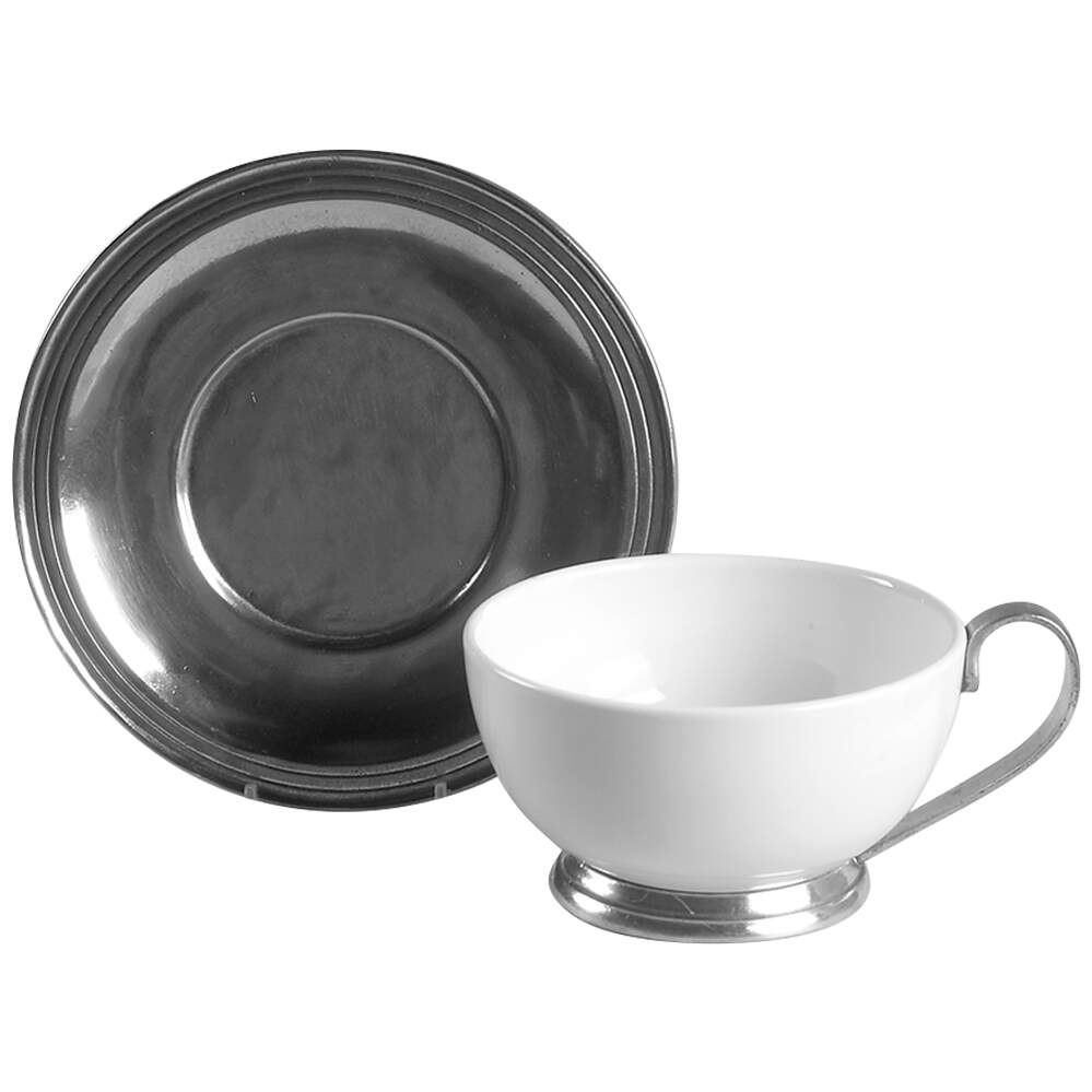 Tuscan Footed Cup & Saucer Set by Arte Italica-1