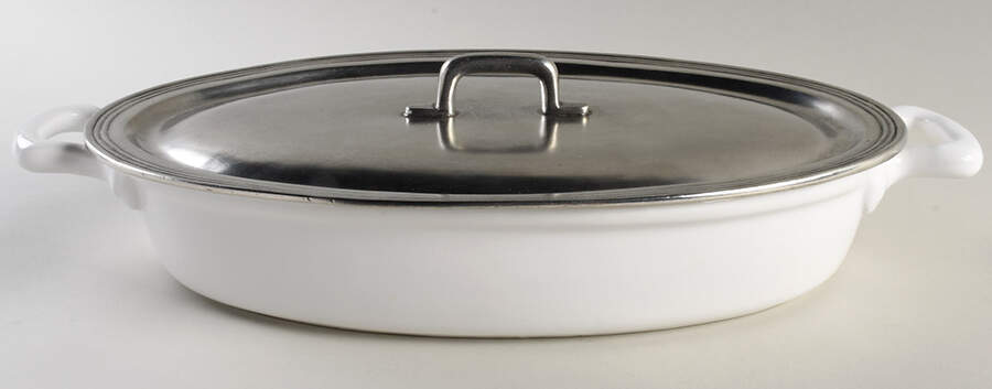 Tuscan 2 Quart Oval Covered Casserole by Arte Italica-1