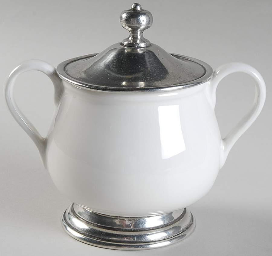 Tuscan Sugar Bowl & Lid by Arte Italica-1