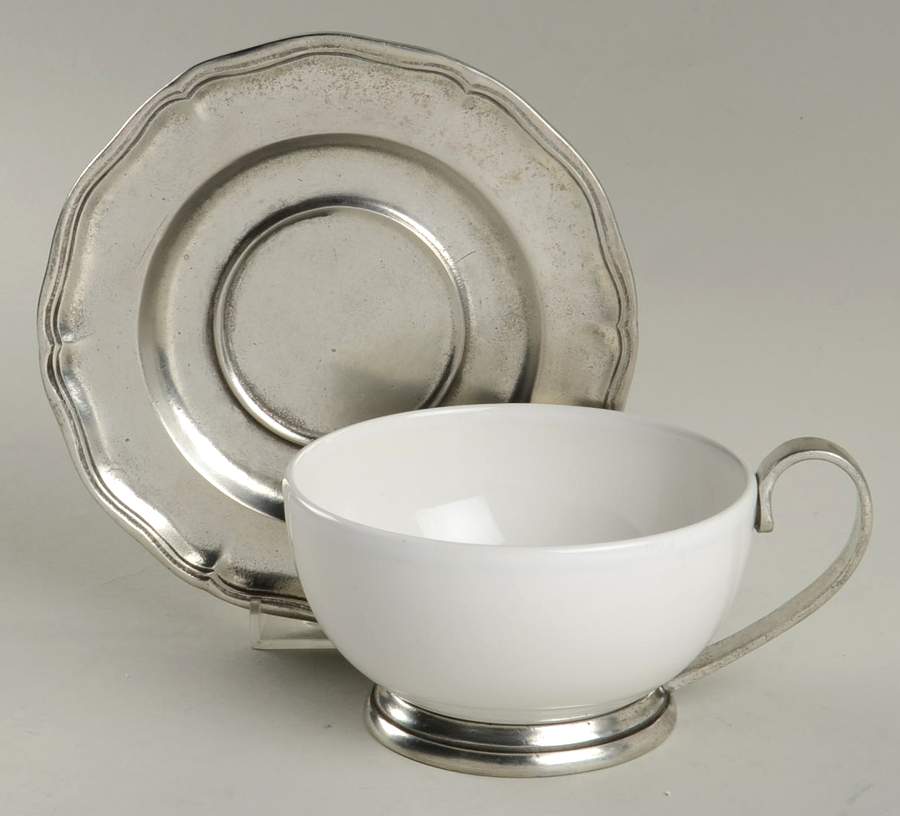 Umbria Footed Cup & Saucer Set by Arte Italica-1