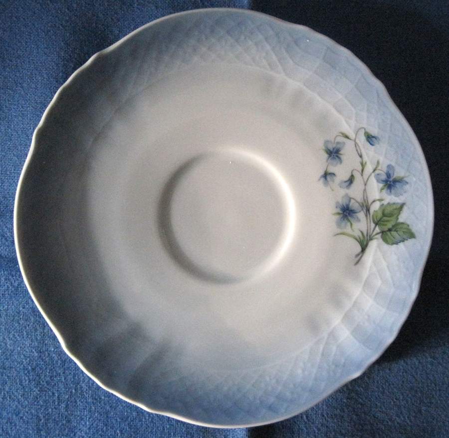 The Enchanted Blue Flowers of Copenhagen Saucer by Aston Westwood-1