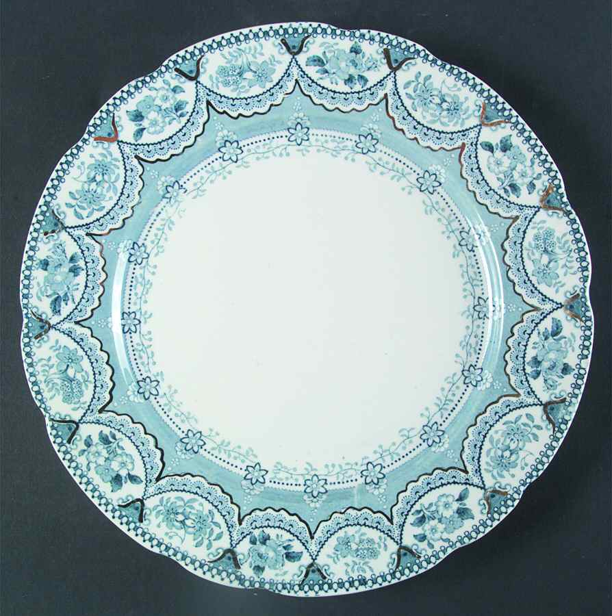 Venetian Light Blue Dinner Plate by Henry Alcock-1