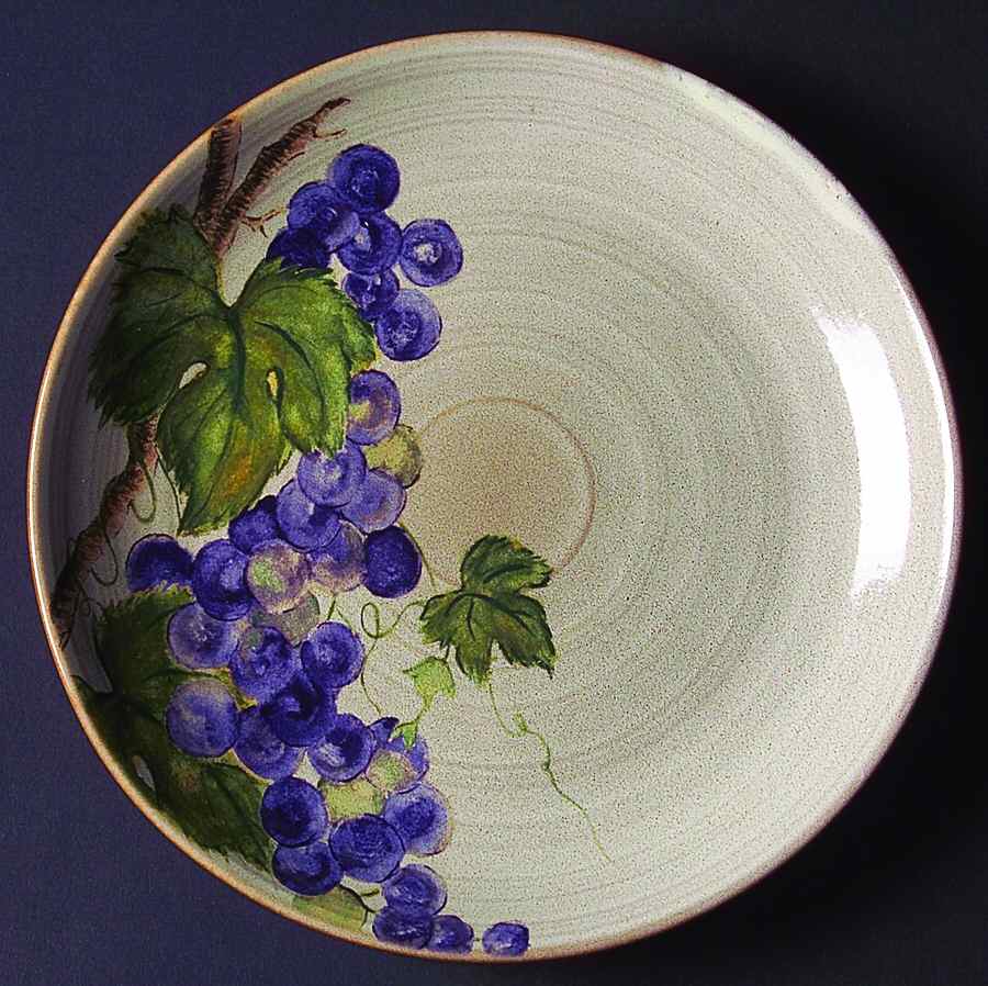 Grapevine Putty Salad Plate by 222 Fifth (PTS)-1