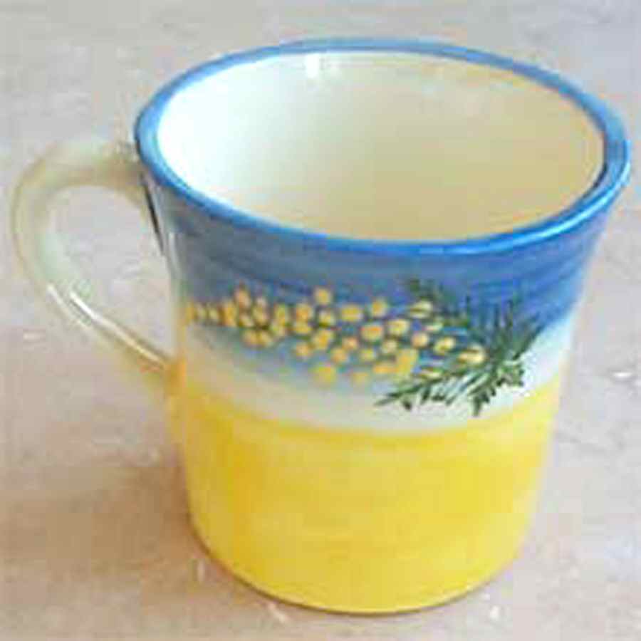 Mimosa Flat Cup & Saucer Set by Atelier Du Sage-1