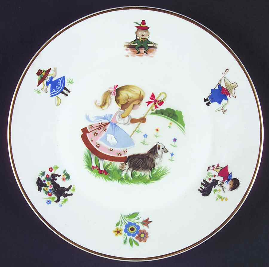 Nursery Rhymes Salad Plate by Arklow-1