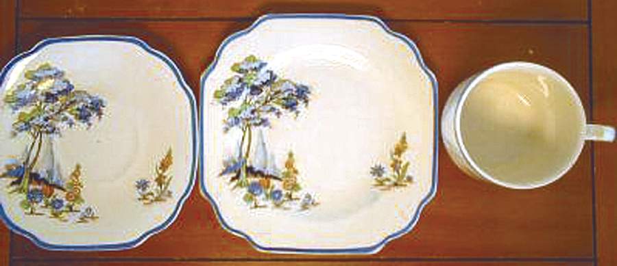 ADA145 Square Salad Plate by Adams China-1