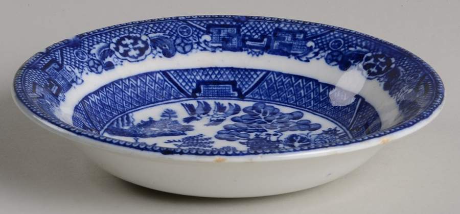 Willow Flow Blue Fruit/Dessert (Sauce) Bowl by Allerton's-1