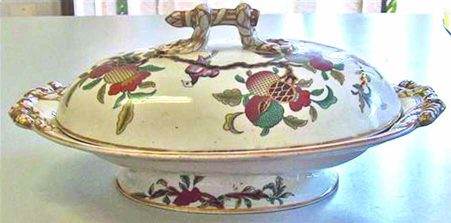 Hizen Oval Covered Vegetable by Ashworth Bros-1