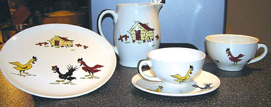 ADA147 Flat Cup & Saucer Set by Adams China-1