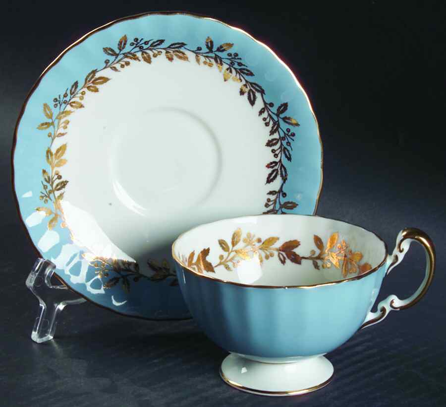 2480 Footed Cup & Saucer Set by John  Aynsley & Sons-1