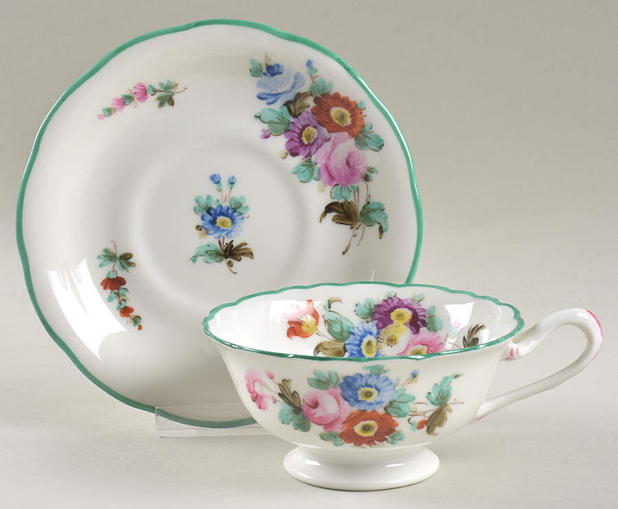 ASM3 Footed Cup & Saucer Set by A Schmidt & Sons-1