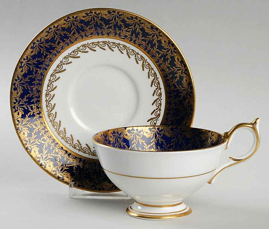 2539 Footed Cup & Saucer Set by John  Aynsley & Sons-1