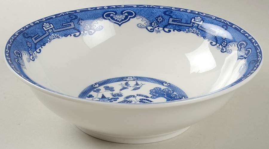Blue China Willow 9" Round Vegetable Bowl by American Atelier-1