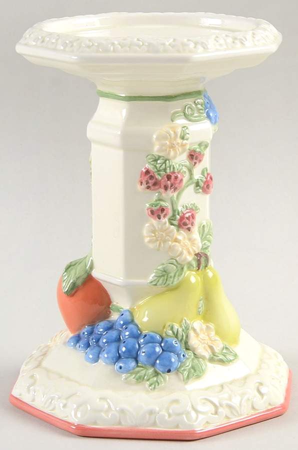 Sweet Country Harvest 6" Pillar Candleholder by Avon-1