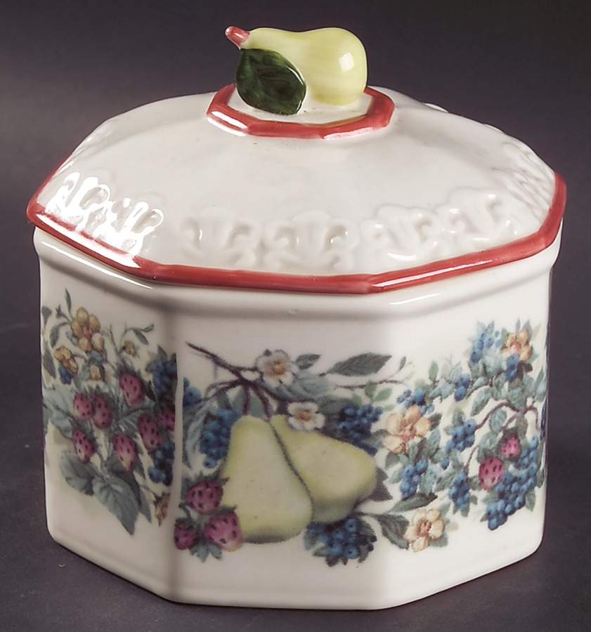Sweet Country Harvest Octagonal Box & Lid by Avon-1