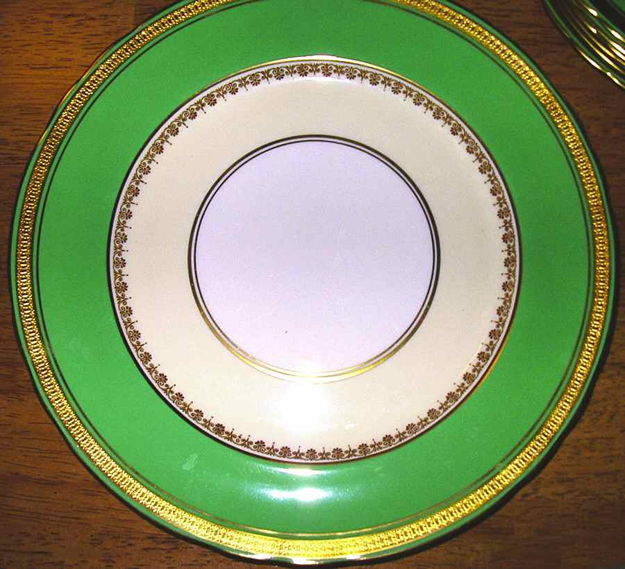 7171 Green Dinner Plate by John  Aynsley & Sons-1