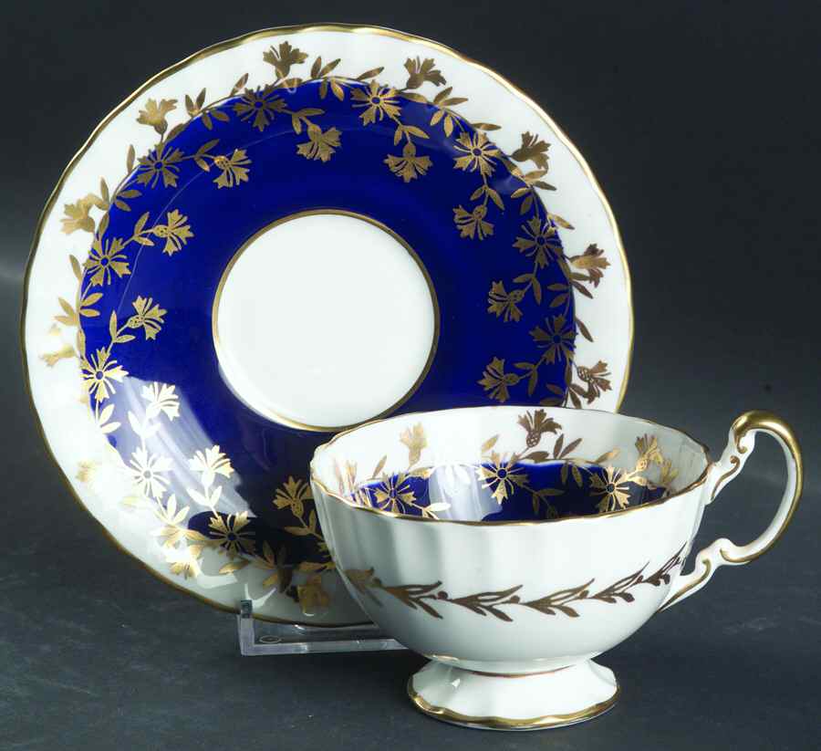 1732 Footed Cup & Saucer Set by John  Aynsley & Sons-1