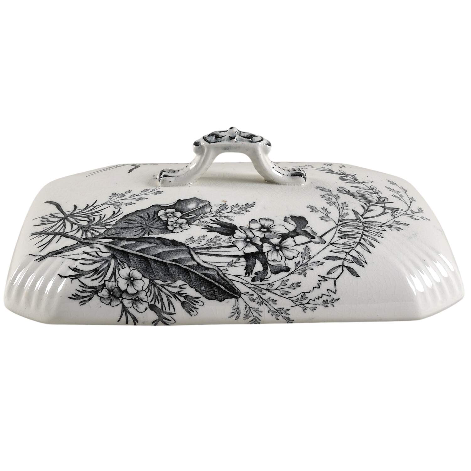 Victoria Gray Lid for Rectangular Vegetable by Ashworth Bros-1