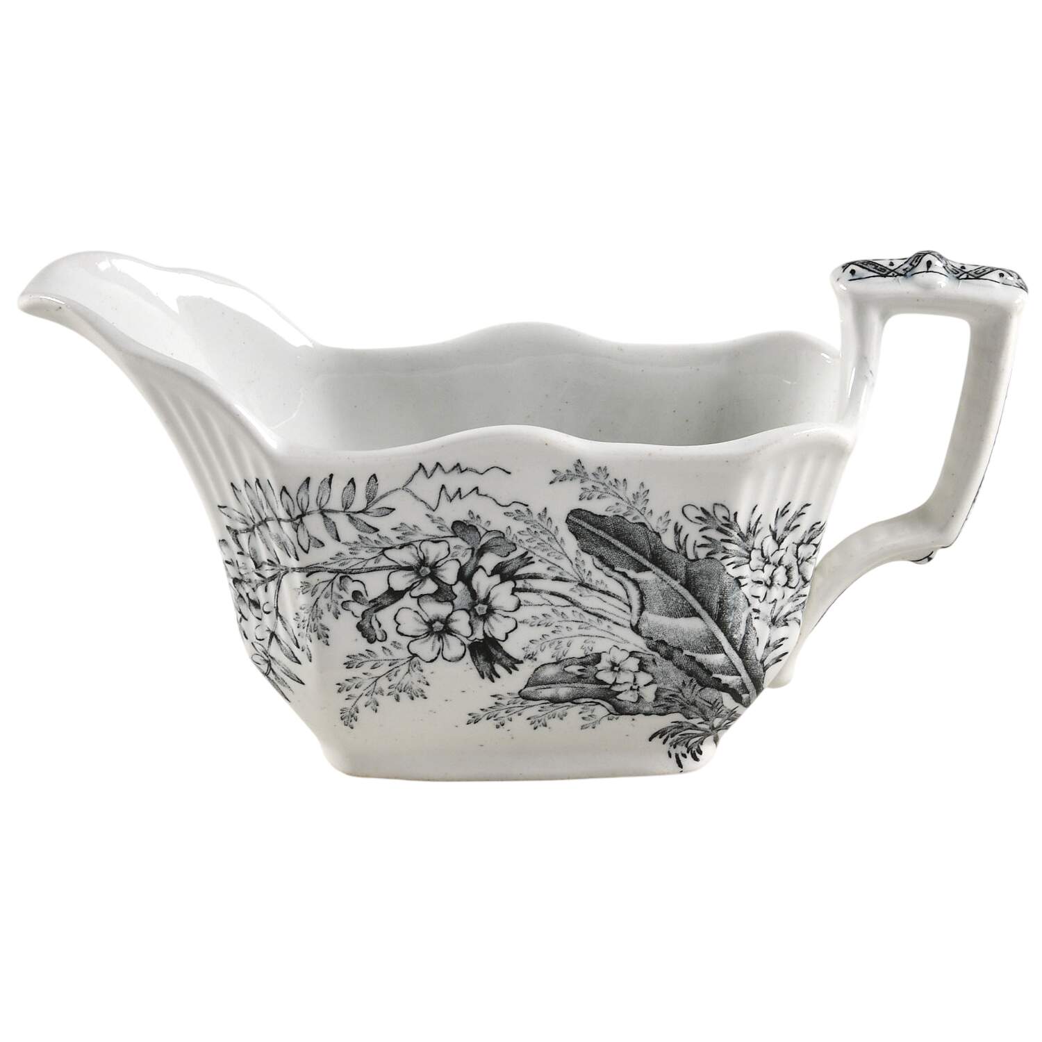 Victoria Gray Gravy Boat by Ashworth Bros-1