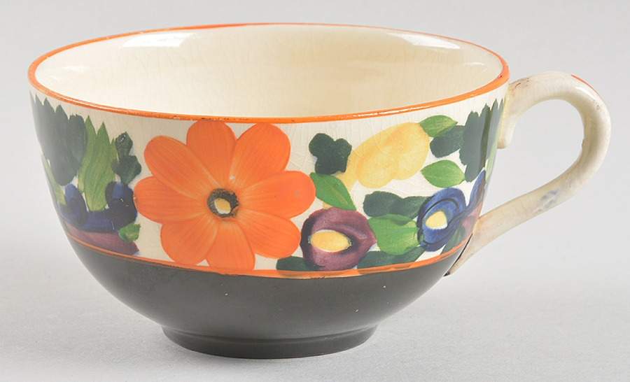 Cretonne Black Flat Cup by Adams China-1