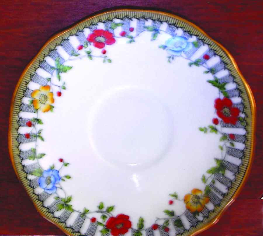 B257 Saucer by John  Aynsley & Sons-1