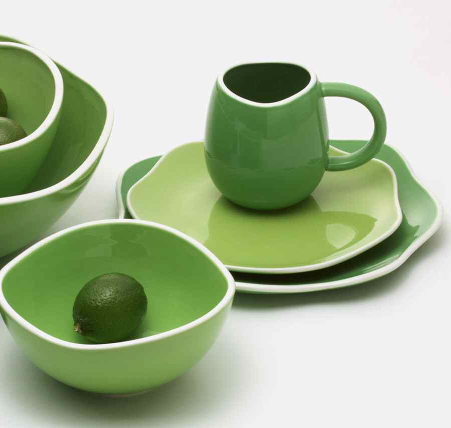 Wave Green Dinner Plate by 222 Fifth (PTS)-1