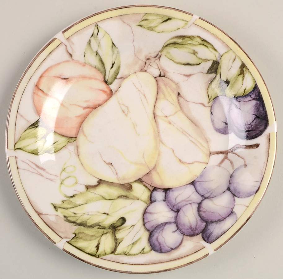 Pompeii Fruit Salad Plate by American Atelier-1