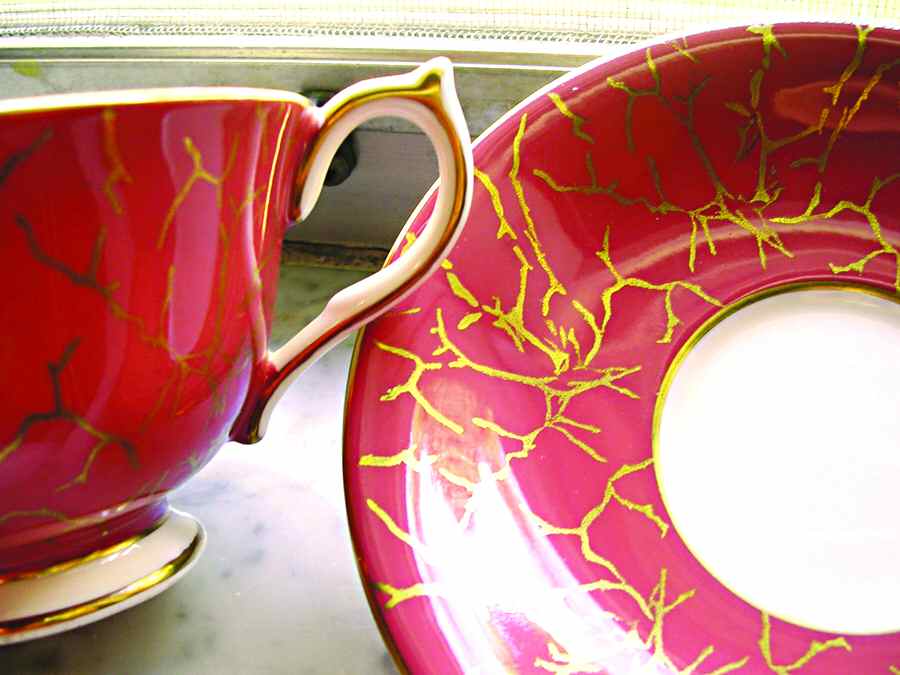 2971 Footed Cup & Saucer Set by John  Aynsley & Sons-1