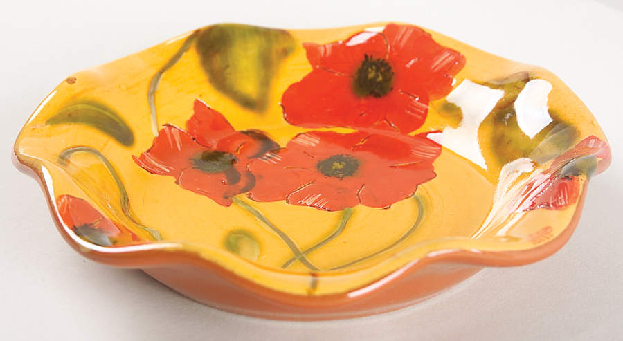 Fleur Rouge Dessert Bowl by Ambiance-1