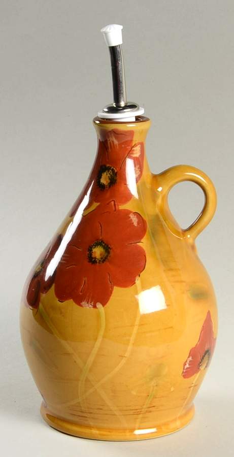 Fleur Rouge Oil Jar & Drizzle Spout by Ambiance-1