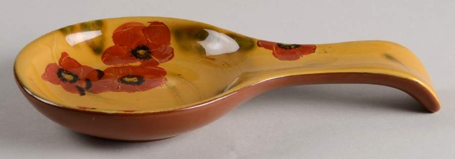 Fleur Rouge Spoon Rest/Holder (Holds 1 Spoon) by Ambiance-1