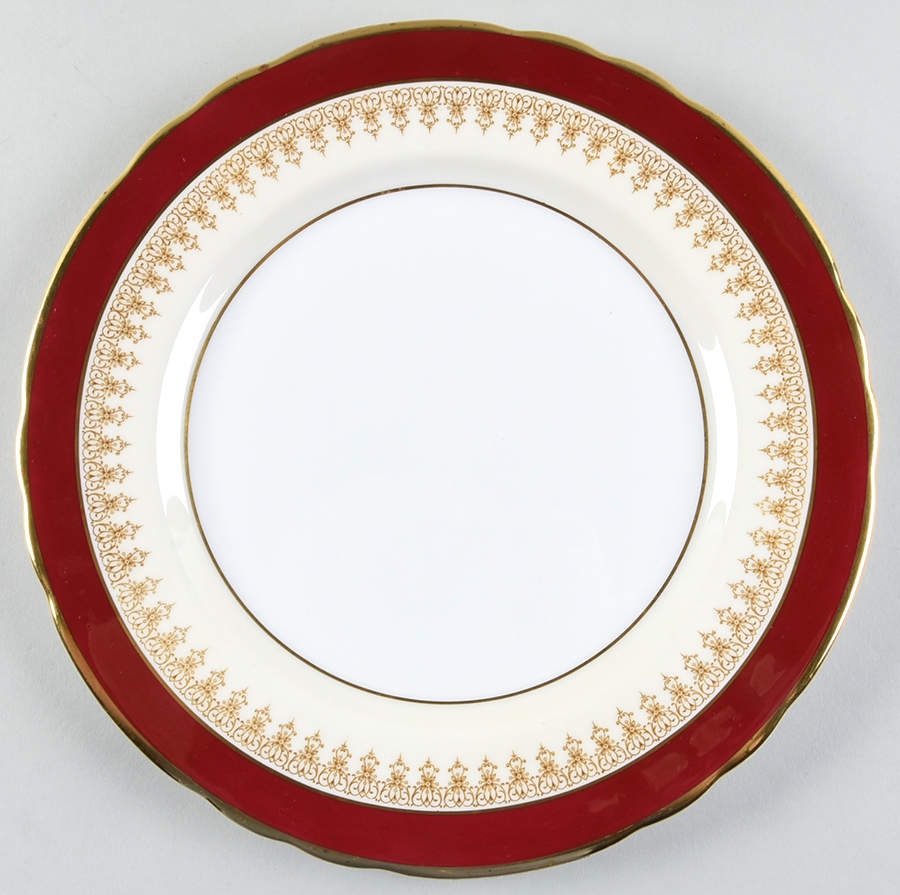 7411 Red Dinner Plate by John  Aynsley & Sons-1