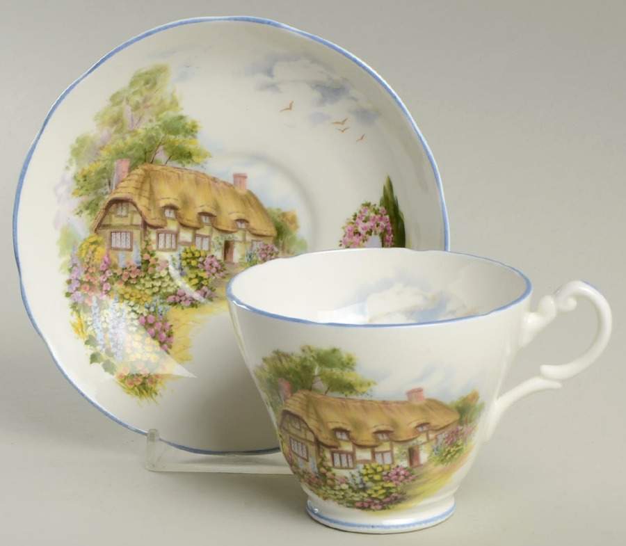 ANX9 Footed Cup & Saucer Set by Allyn Nelson-1