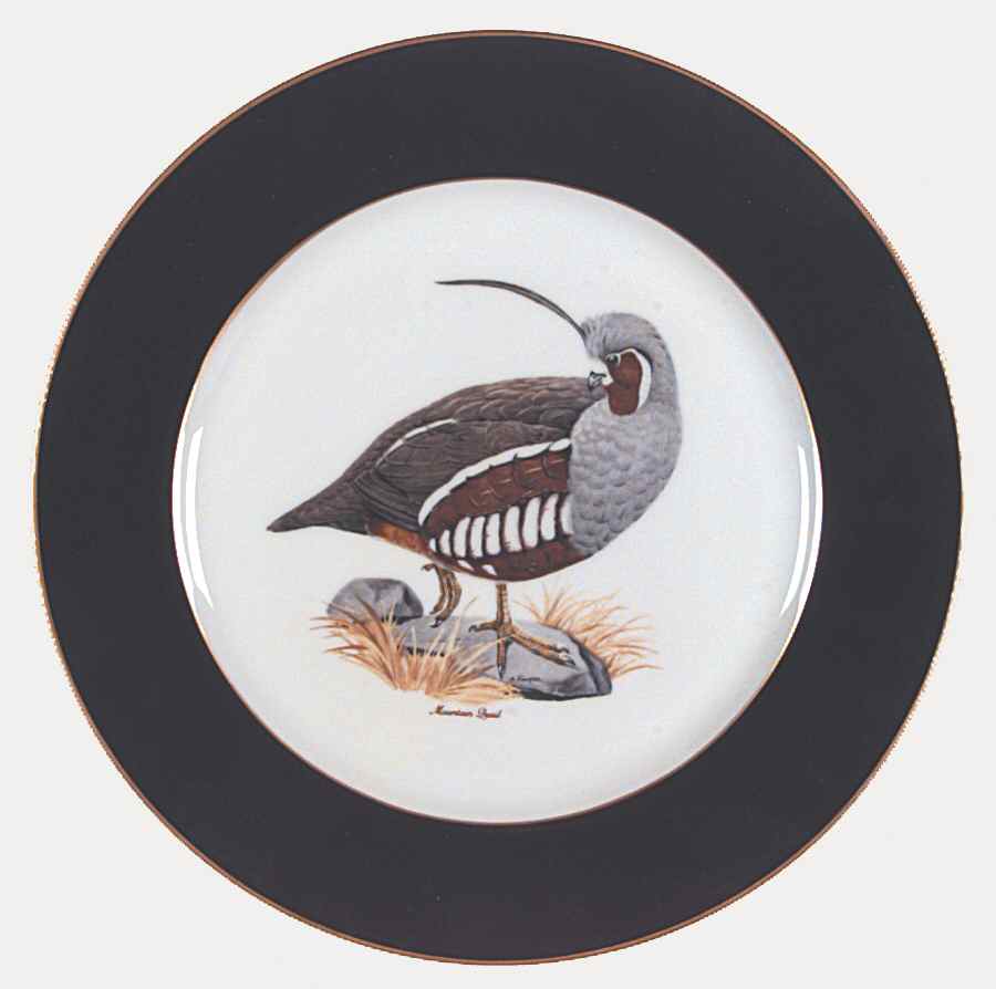American Game Birds (Rim) Dinner Plate by American Manor-1