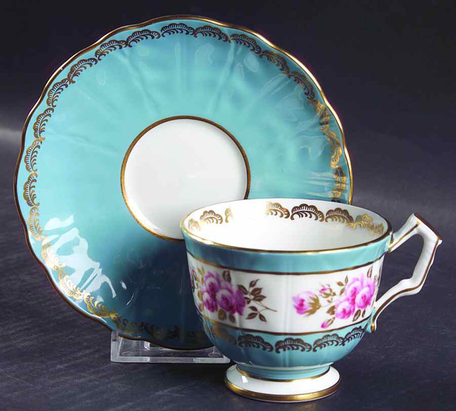 2911 Footed Cup & Saucer Set by John  Aynsley & Sons-1