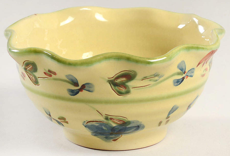 Guirlandes Bleues Dessert Bowl by Ambiance-1
