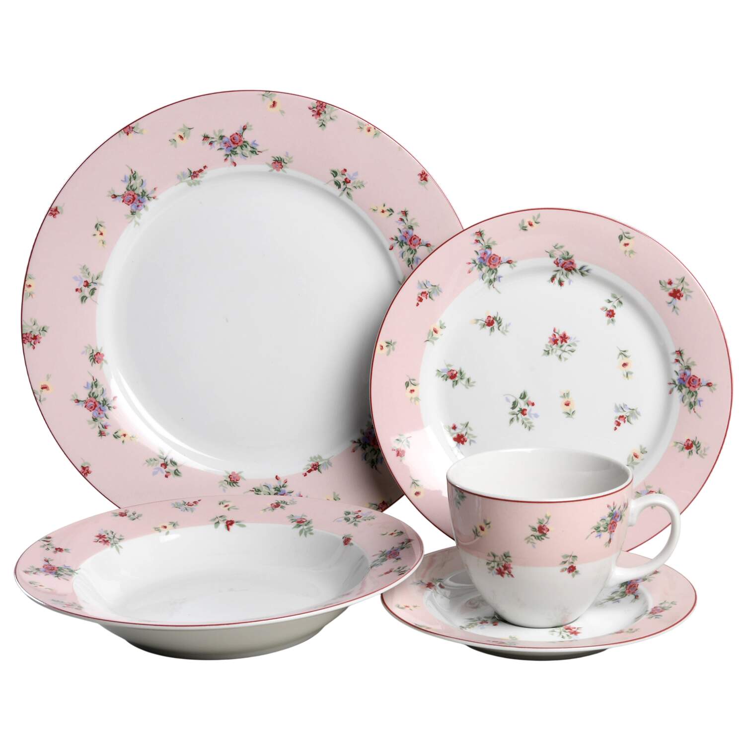 Petite Fleur 5 Piece Place Setting by Laura Ashley-1