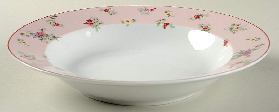 Petite Fleur Rim Soup Bowl by Laura Ashley-1